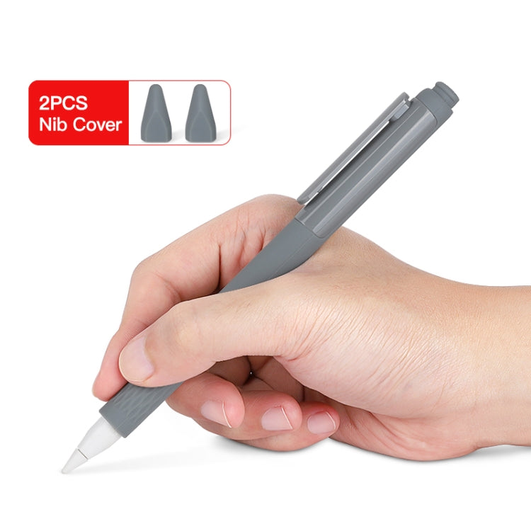 For Apple Pencil 2 Silicone Stylus Case with Two Nib Covers