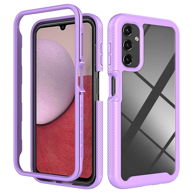 For Samsung Galaxy A14 5G Two-layer Integrated Transparent TPU + PC Protective Phone Case