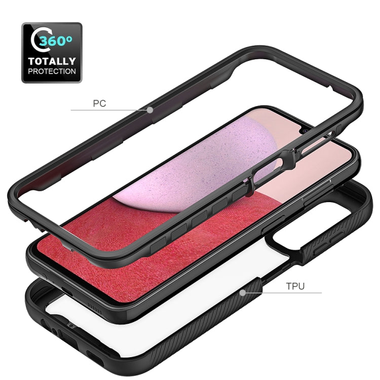 For Samsung Galaxy A14 5G Two-layer Integrated Transparent TPU + PC Protective Phone Case
