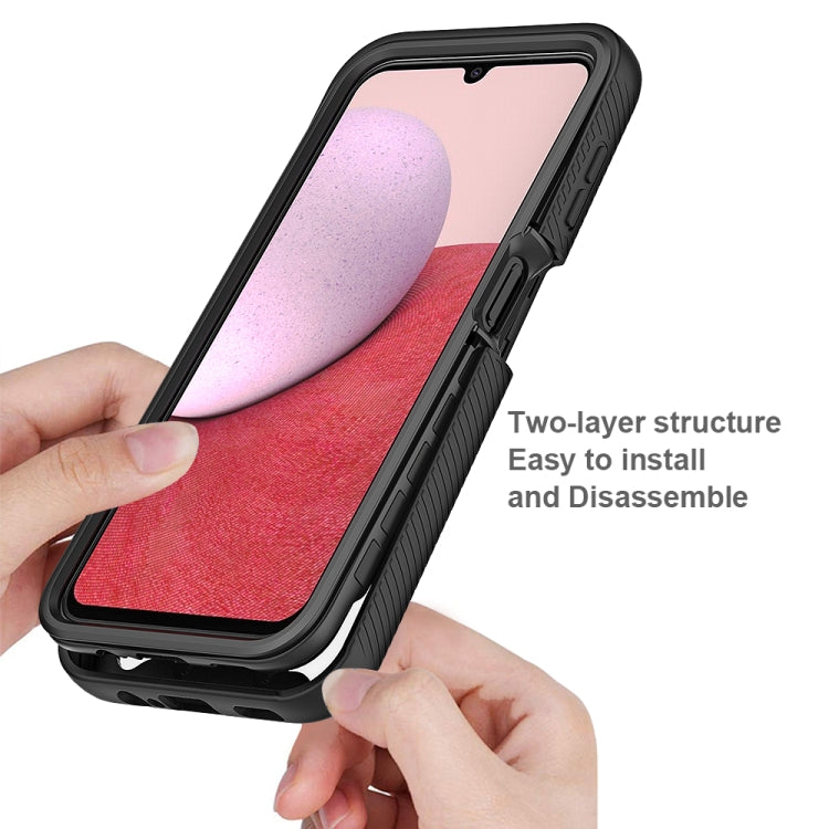 For Samsung Galaxy A14 5G Two-layer Integrated Transparent TPU + PC Protective Phone Case