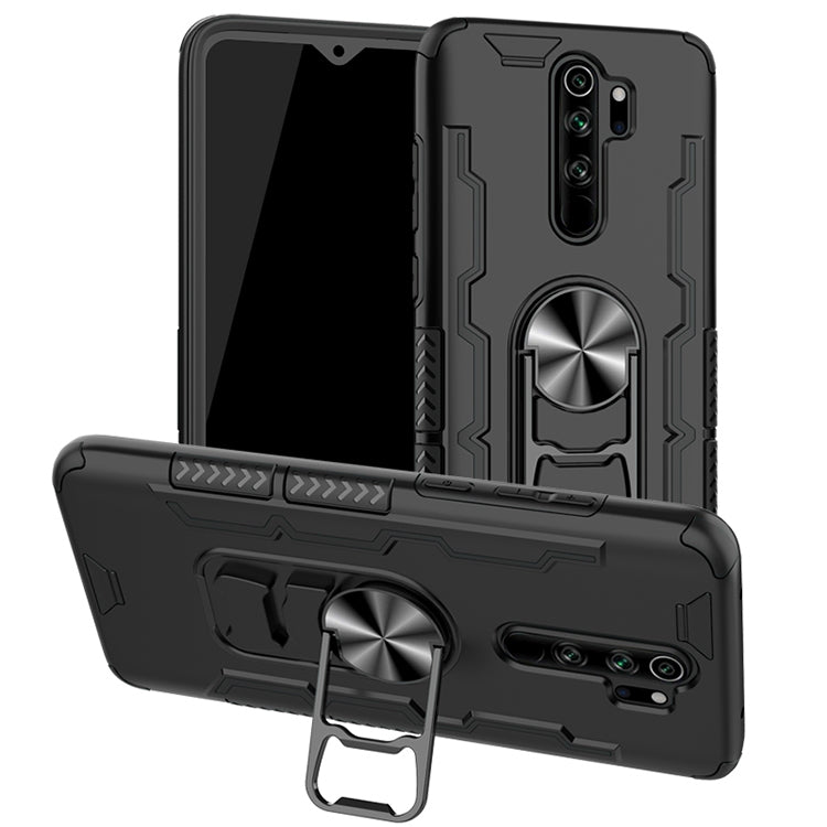 For Xiaomi Redmi Note 8 Pro Shockproof PC + TPU Protective Case with Beer Opener & Car Holder
