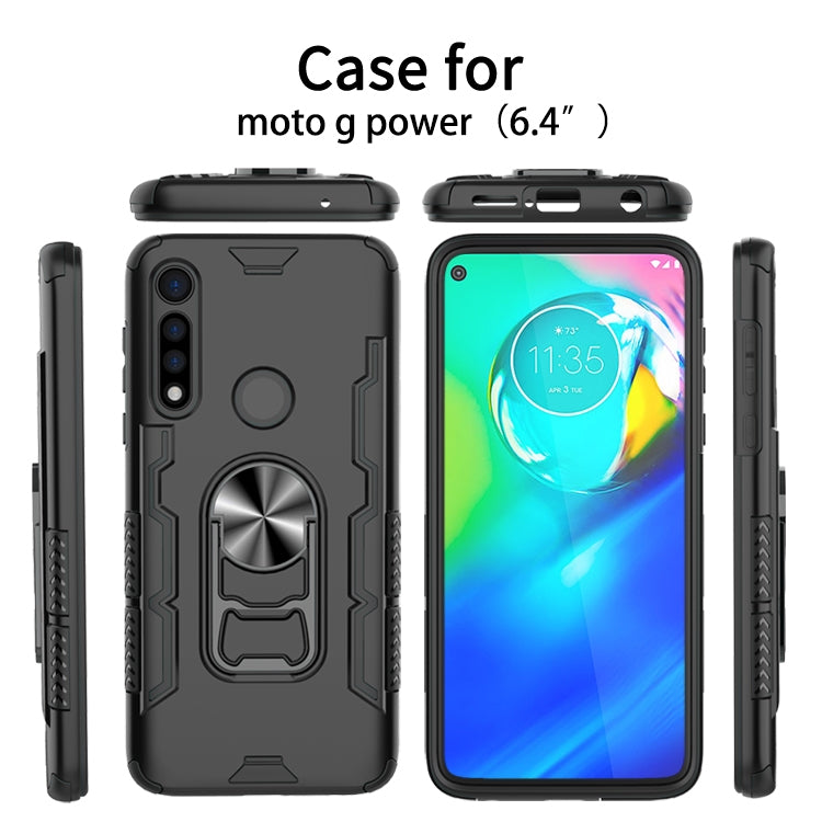 For Motorola Moto G Power Shockproof PC + TPU Protective Case with Beer Opener & Car Holder