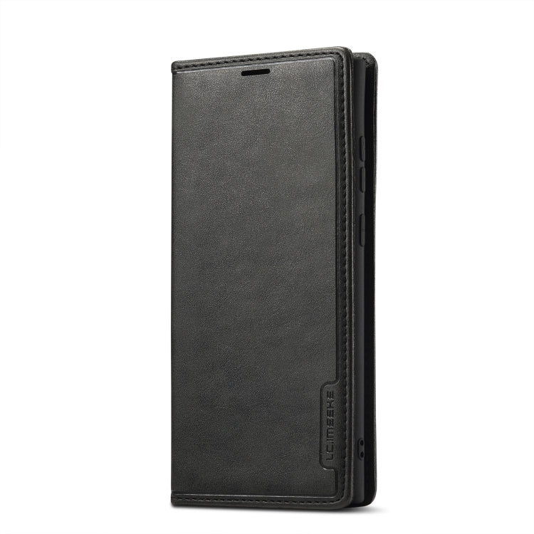 For Samsung Galaxy S23 Ultra 5G LC.IMEEKE LC-001 Series PU + TPU Color Matching Frosted Leather Phone Case