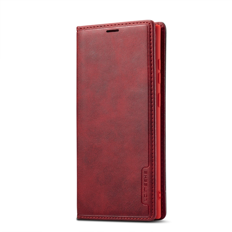 For Samsung Galaxy S23 Ultra 5G LC.IMEEKE LC-001 Series PU + TPU Color Matching Frosted Leather Phone Case