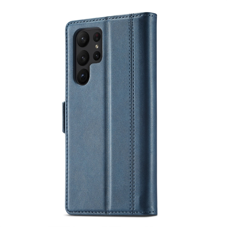 For Samsung Galaxy S23 Ultra 5G LC.IMEEKE PU + TPU Skin-friendly Feeling Leather Phone Case