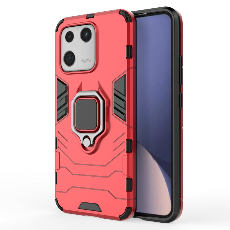 For Xiaomi 13 Shockproof PC + TPU Phone Case with Magnetic Ring Holder