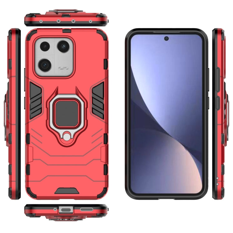 For Xiaomi 13 Shockproof PC + TPU Phone Case with Magnetic Ring Holder