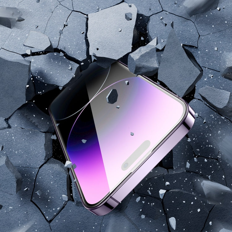 For iPhone 14 Pro 2pcs Baseus 0.3mm Glare Repelling Full-Coverage HD Tempered Glass Screen Protector