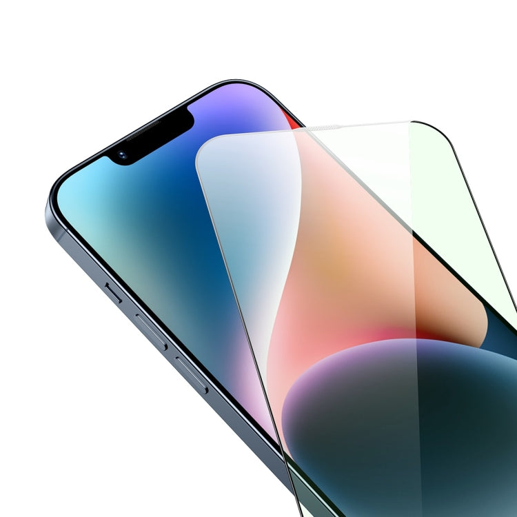 For iPhone 14 Plus / 13 Pro Max Baseus 0.3mm Glare Repelling Full-Coverage Eye-Protection Tempered Film