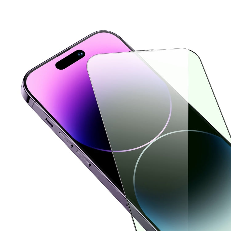 For iPhone 14 Pro Baseus 0.3mm Glare Repelling Full-Coverage Eye-Protection Tempered Film