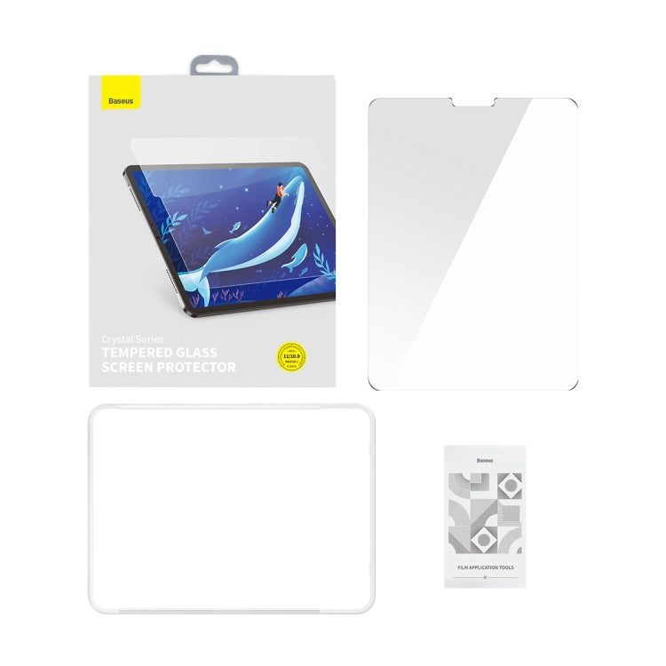 For iPad Pro 11 2018/2020/2021/Air4/Air5 10.9 Baseus Crystal Series 0.3mm HD Tempered Glass Screen Protector