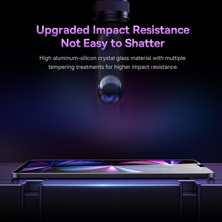 For iPad mini 2021 2pcs Baseus Crystal Series 0.3mm HD Tempered Glass Screen Protector