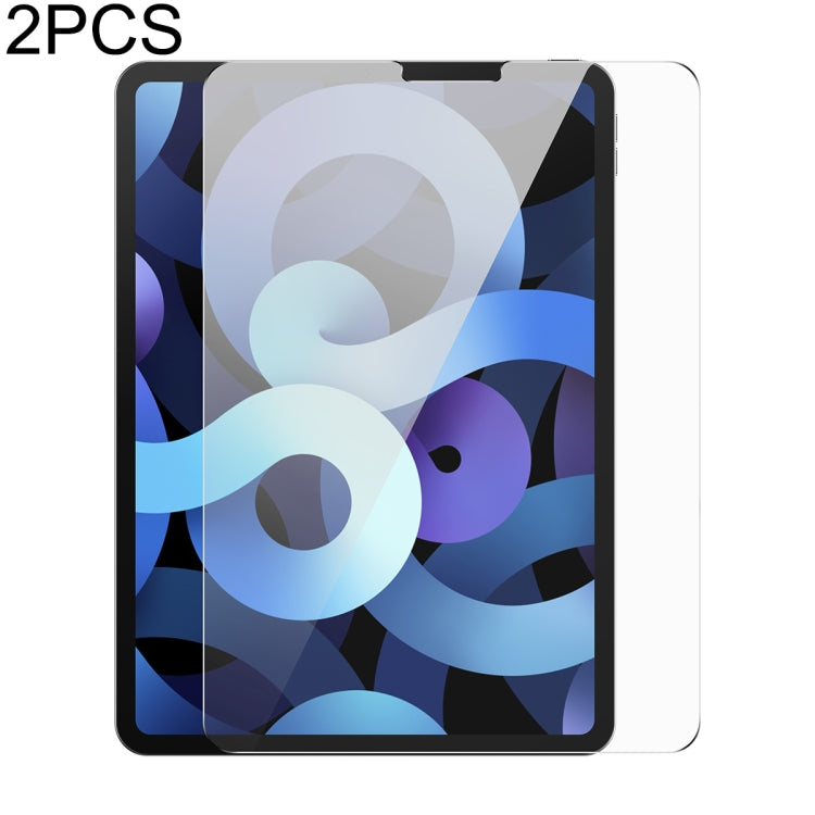 For iPad Pro 11 2018/2020/2021/Air4/Air5 10.9 2pcs Baseus Crystal Series 0.3mm HD Tempered Glass Screen Protector