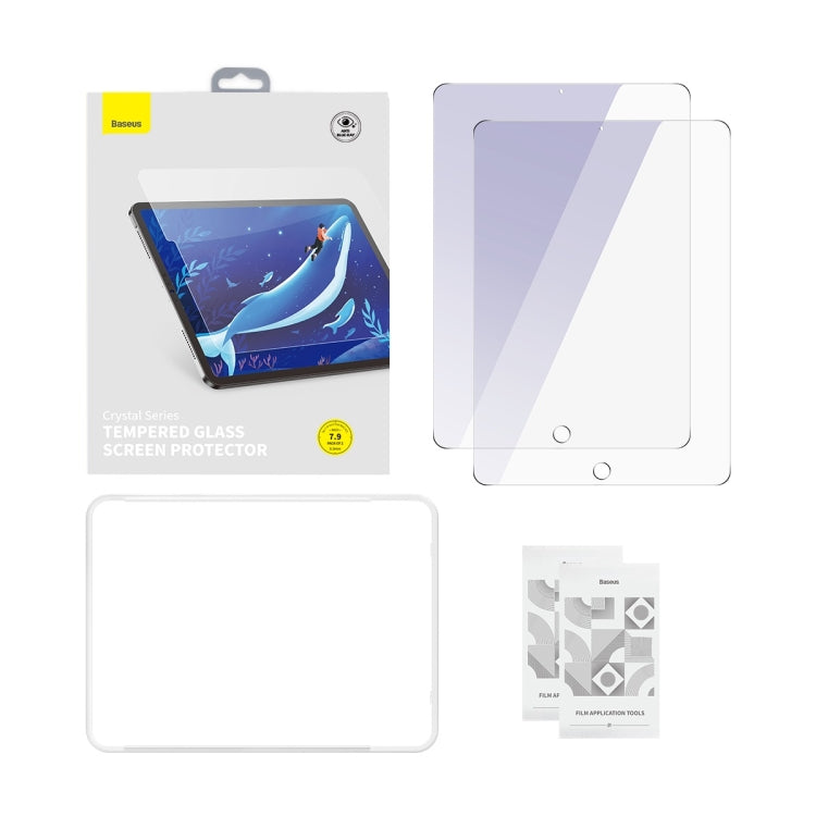For iPad mini 4/5 7.9 Baseus 2pcs 0.3mm Crystal Ceramic Anti-Blue Light Tempered Film