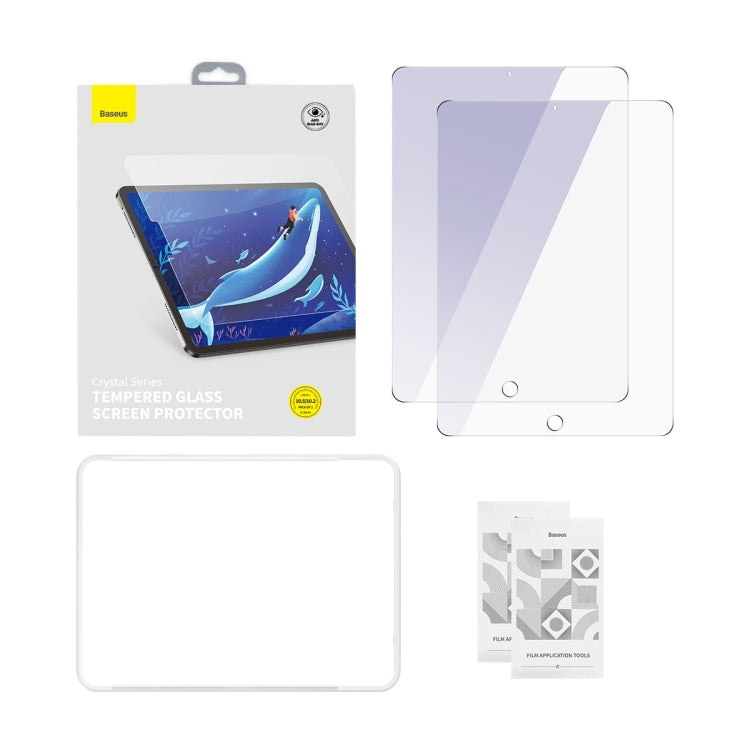 For iPad Pro 10.5/Air 2019/iPad 10.2 Baseus 2pcs 0.3mm Crystal Ceramic Anti-Blue Light Tempered Film