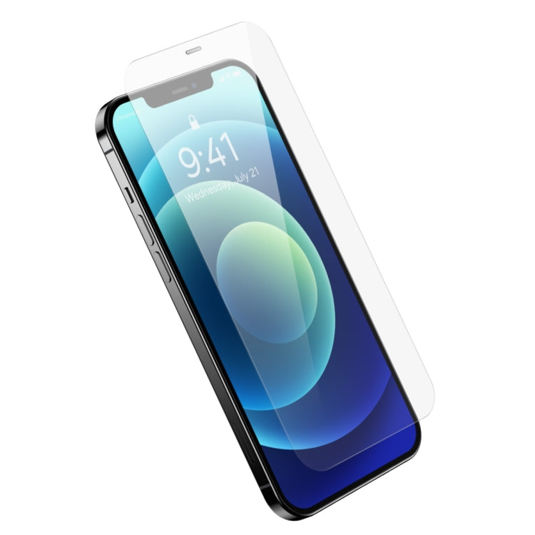 For iPhone 12/12 Pro Baseus 0.3mm Crystal HD Tempered Glass Screen Protector with Dust Filter