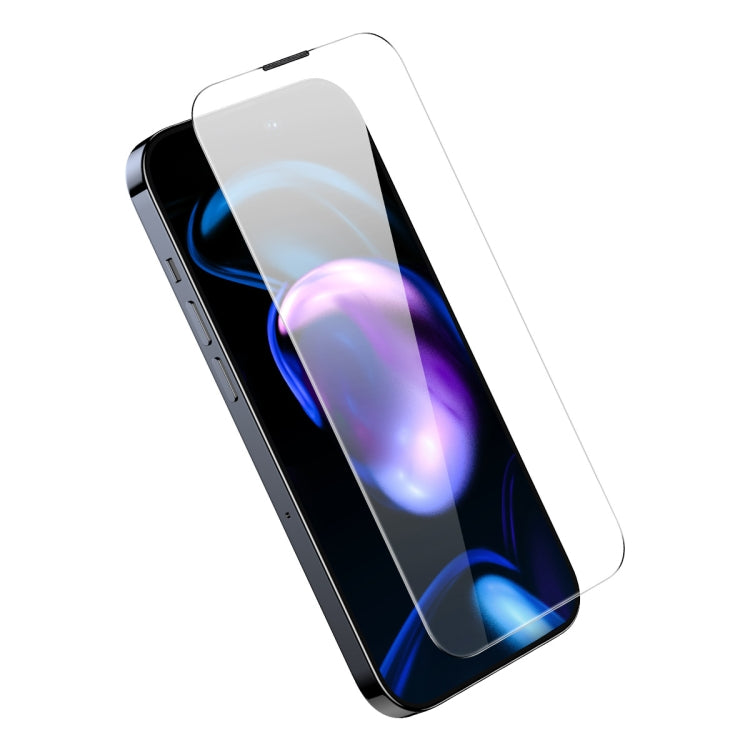 For iPhone 14 Pro Baseus 0.3mm Crystal HD Tempered Glass Screen Protector with Dust Filter