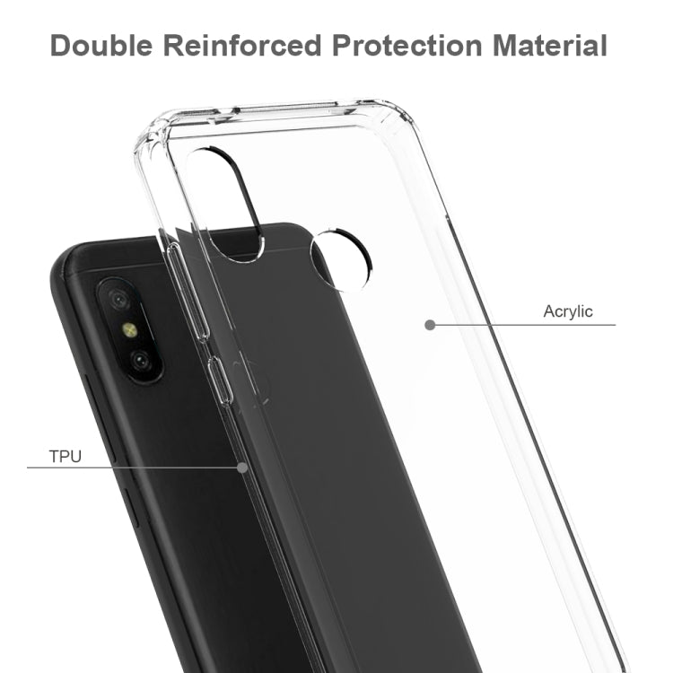 For Xiaomi Mi A2 Lite / Redmi 6 Pro Scratchproof TPU + Acrylic Protective Case