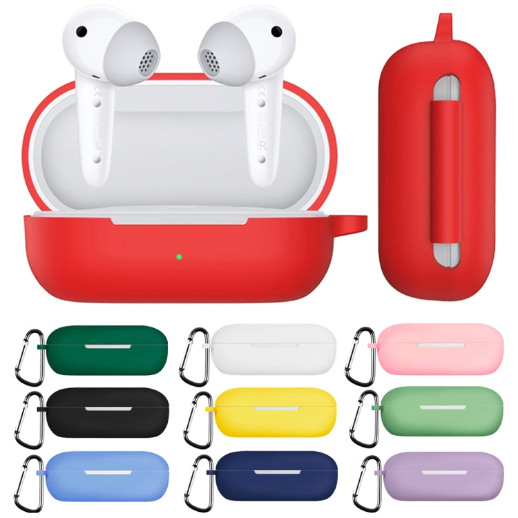 For Huawei FreeBuds SE Pure Color Bluetooth Earphone Silicone Case with Hook