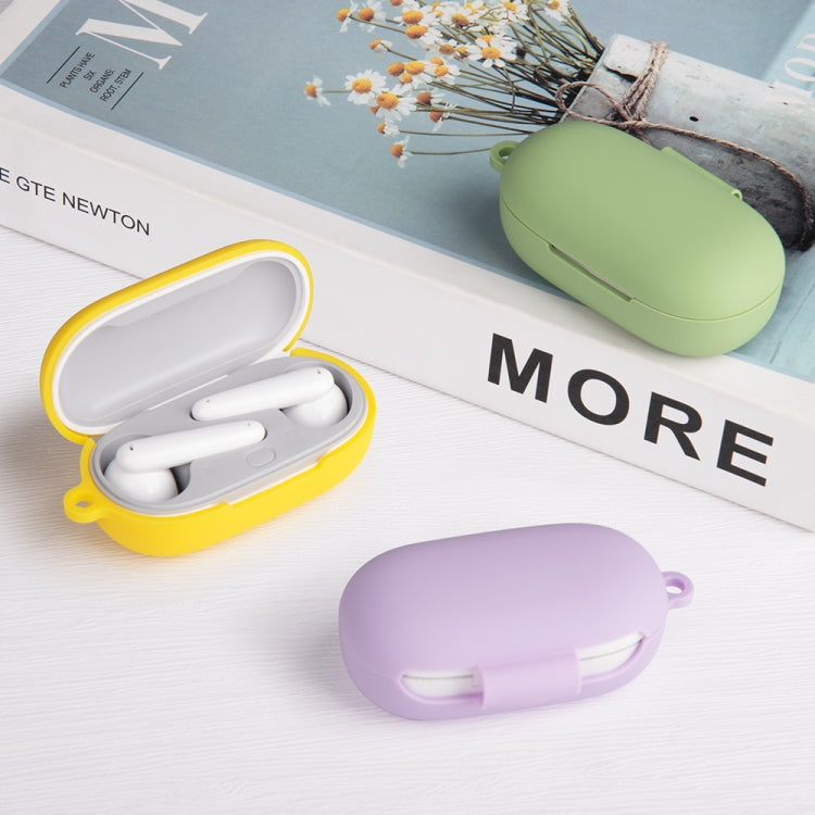 For Huawei FreeBuds SE Pure Color Bluetooth Earphone Silicone Case with Hook