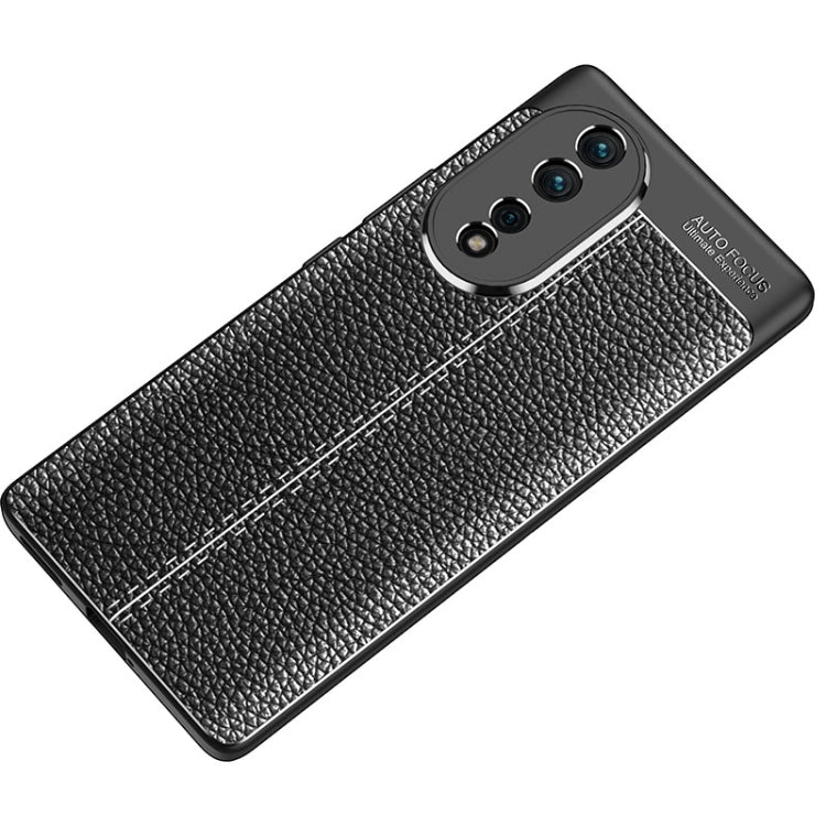 For Honor 80 Litchi Texture Shockproof TPU Phone Case