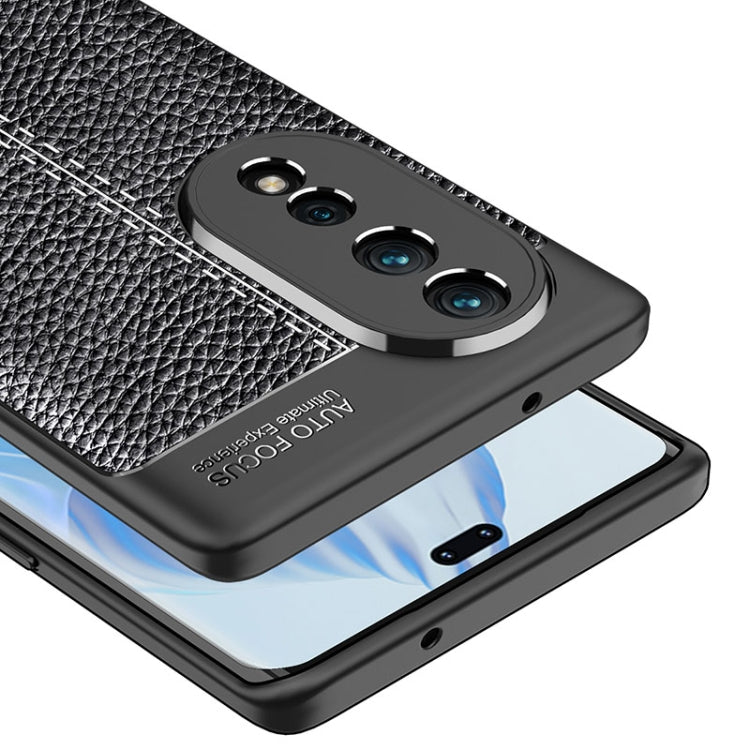 For Honor 80 Litchi Texture Shockproof TPU Phone Case