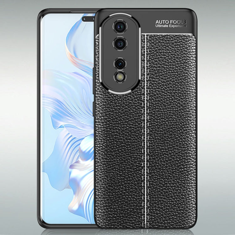For Honor 80 Pro Litchi Texture Shockproof TPU Phone Case