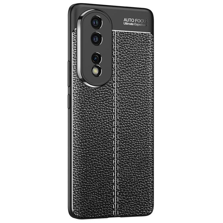 For Honor 80 Pro Litchi Texture Shockproof TPU Phone Case