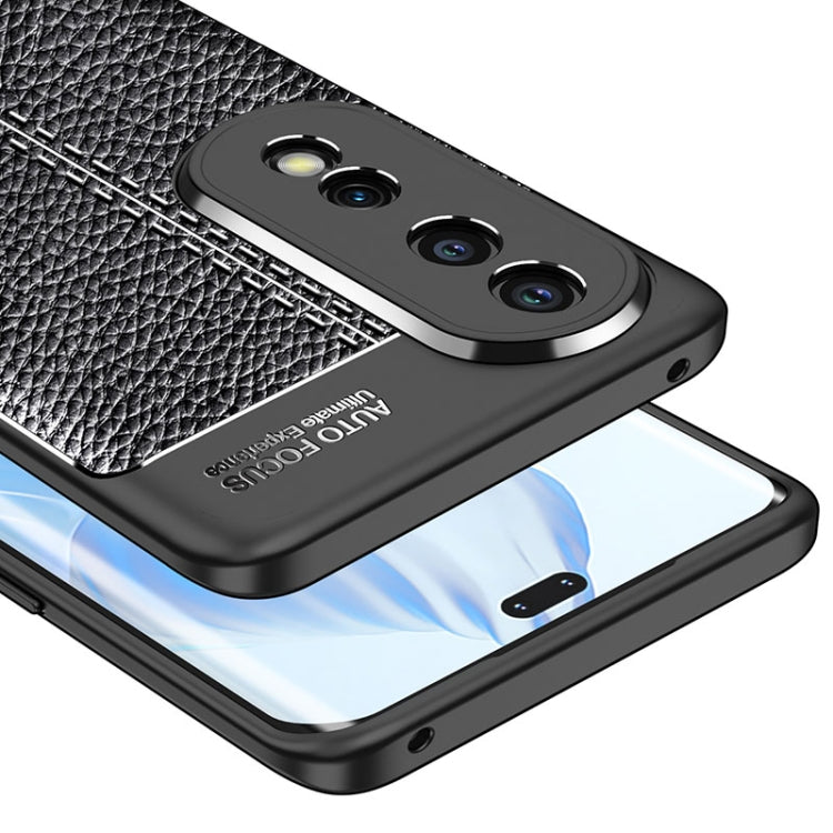 For Honor 80 Pro Litchi Texture Shockproof TPU Phone Case