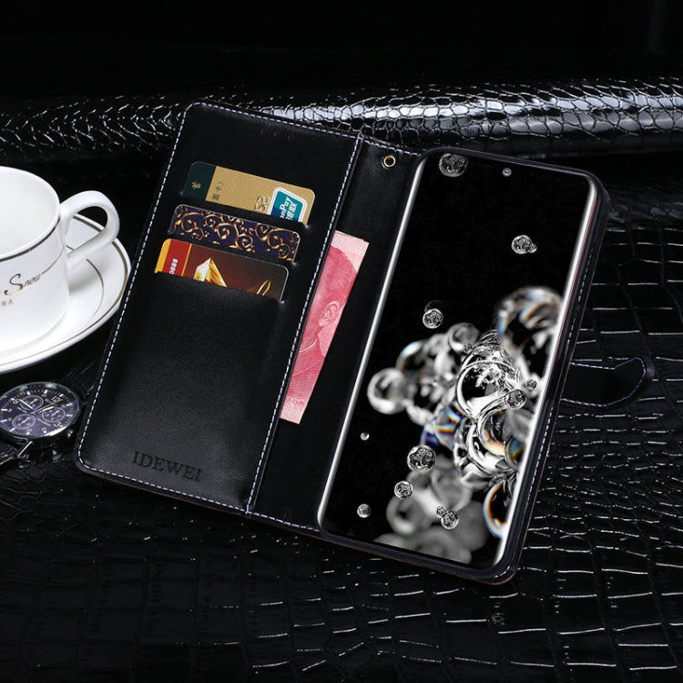 For Galaxy S20 Ultra idewei Crocodile Texture Horizontal Flip Leather Case with Holder & Card Slots & Wallet