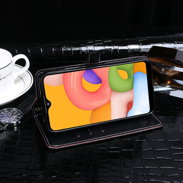 For Galaxy A01 idewei Crocodile Texture Horizontal Flip Leather Case with Holder & Card Slots & Wallet