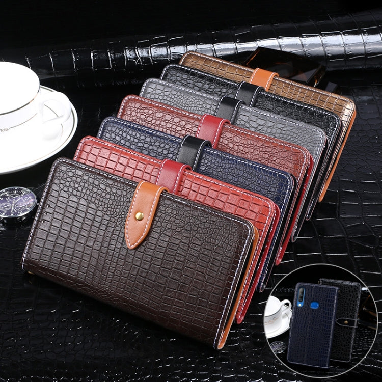 For Infinix S4 idewei Crocodile Texture Horizontal Flip Leather Case with Holder & Card Slots & Wallet