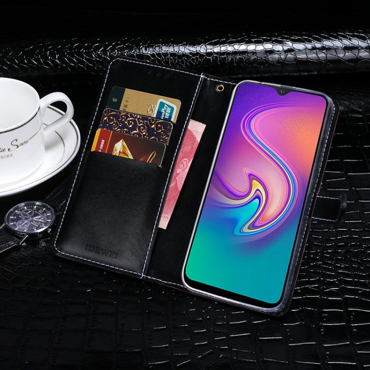 For Infinix S4 idewei Crocodile Texture Horizontal Flip Leather Case with Holder & Card Slots & Wallet