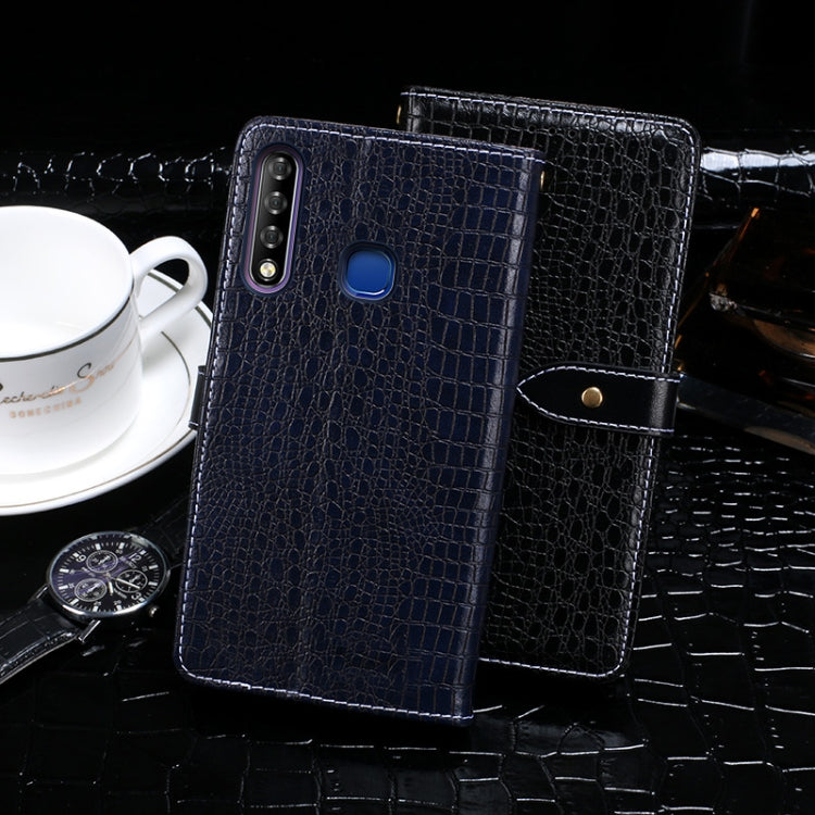 For Infinix Smart 3 Plus idewei Crocodile Texture Horizontal Flip Leather Case with Holder & Card Slots & Wallet
