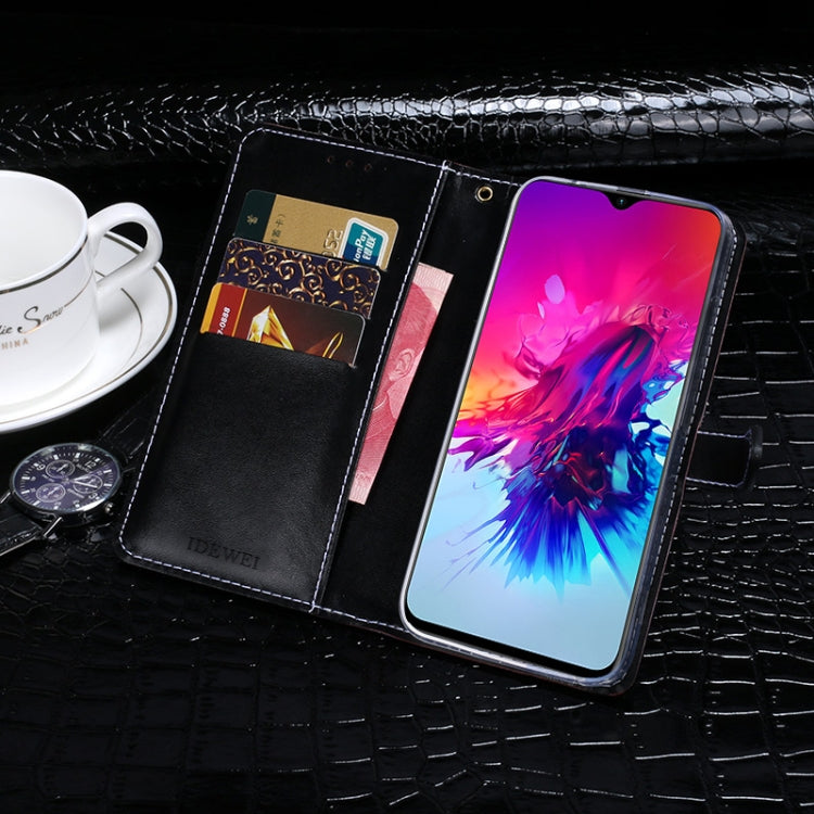 For Infinix Smart 3 Plus idewei Crocodile Texture Horizontal Flip Leather Case with Holder & Card Slots & Wallet