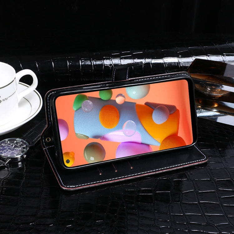 For Galaxy A11 idewei Crocodile Texture Horizontal Flip Leather Case with Holder & Card Slots & Wallet