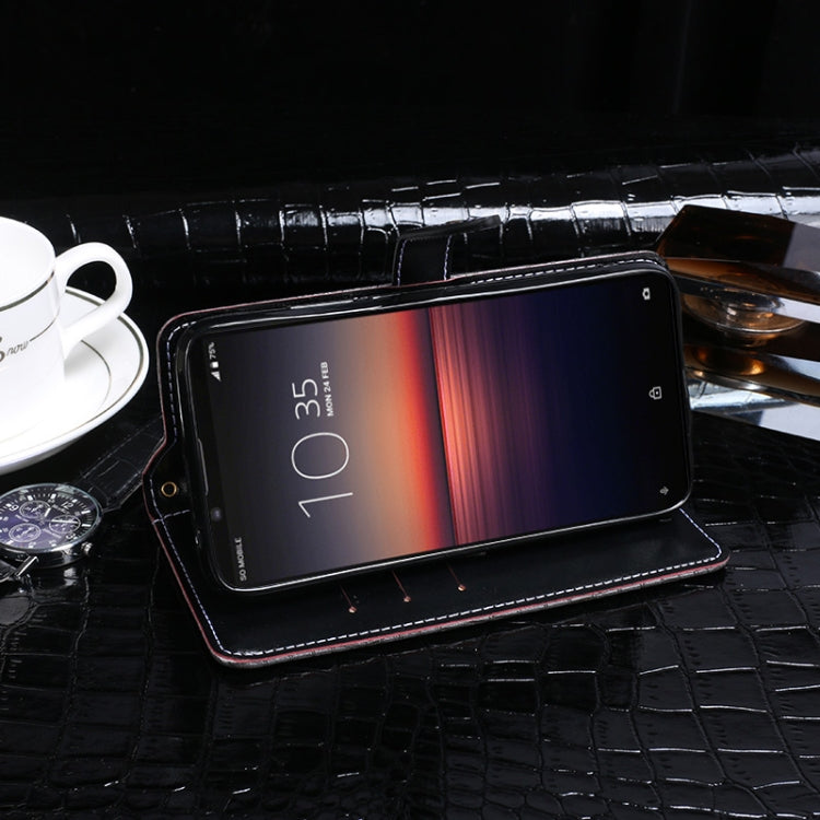 For Sony Xperia 1 II idewei Crocodile Texture Horizontal Flip Leather Case with Holder & Card Slots & Wallet