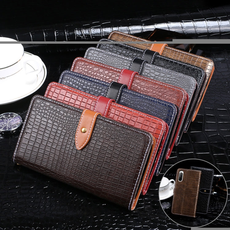 For Sony Xperia 10 II idewei Crocodile Texture Horizontal Flip Leather Case with Holder & Card Slots & Wallet