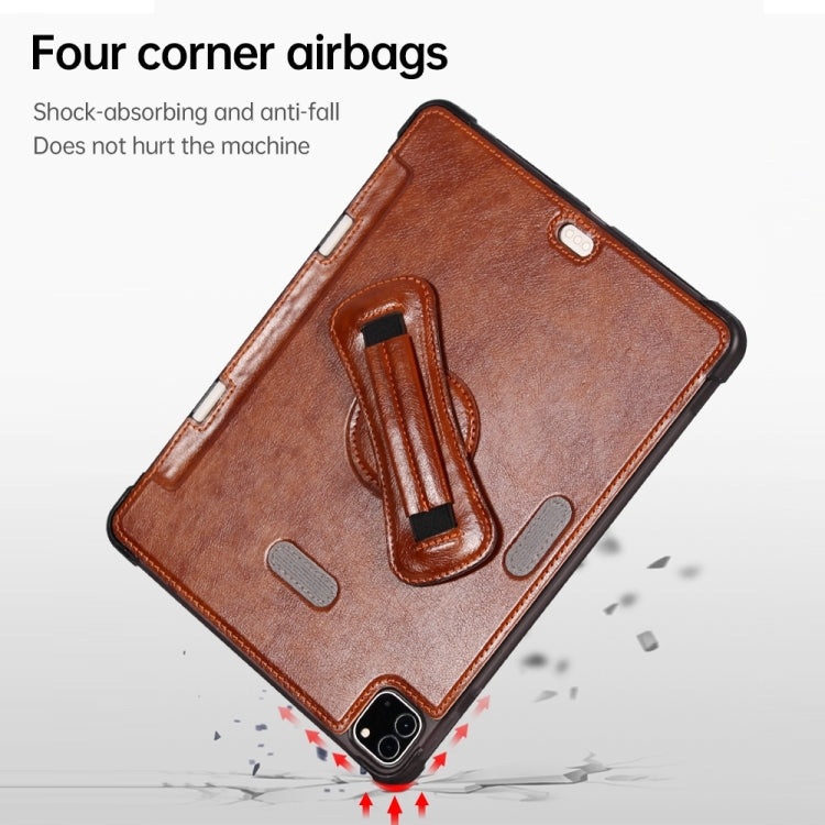 For iPad 10.2 / Pro 10.5 / Air 3 360 Degree Rotation Handheld Leather Back Tablet Case with Pencil Slot