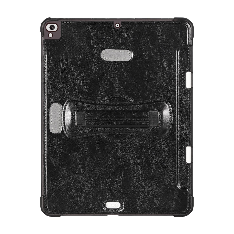 For iPad Air / Air 2 / Pro 9.7 / 9.7 2017-2018 360 Degree Rotation Handheld Leather Back Tablet Case with Pencil Slot