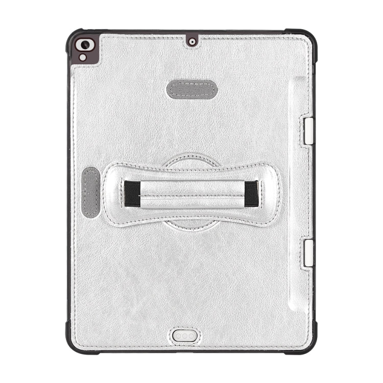 For iPad Air / Air 2 / Pro 9.7 / 9.7 2017-2018 360 Degree Rotation Handheld Leather Back Tablet Case with Pencil Slot
