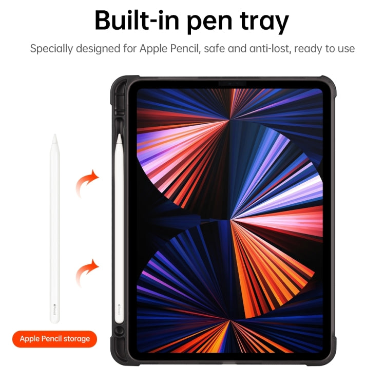 For iPad Air 4 / Air 5 360 Degree Rotation Handheld Leather Back Tablet Case with Pencil Slot