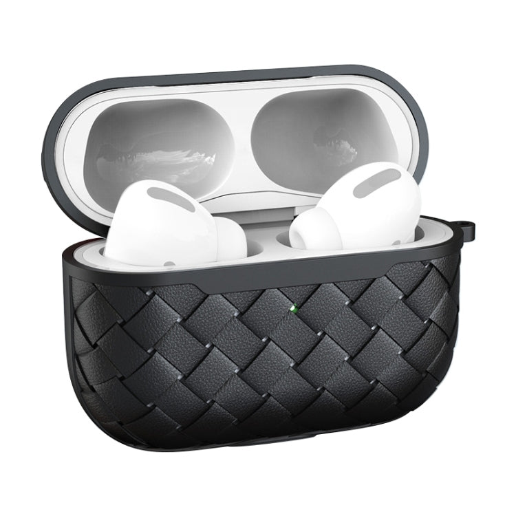 For AirPods Pro Weave Texture TPU Wireless Earphone Protective Case