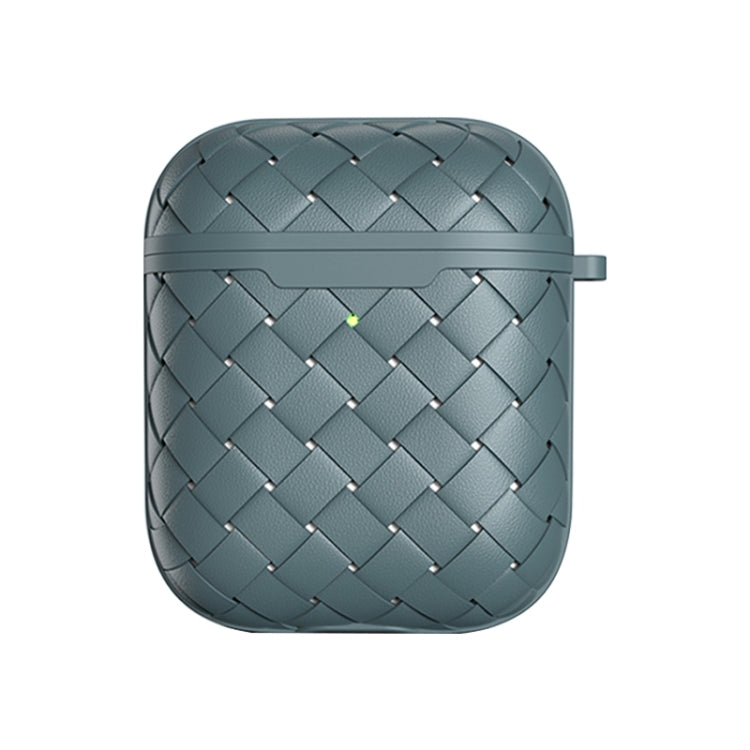 For AirPods 1 / 2 Weave Texture TPU Wireless Earphone Protective Case