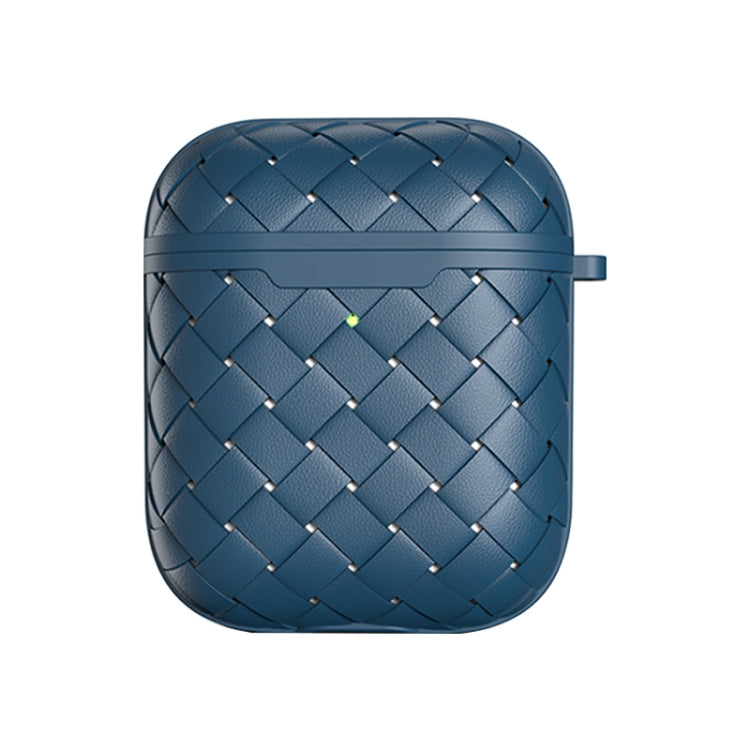 For AirPods 1 / 2 Weave Texture TPU Wireless Earphone Protective Case