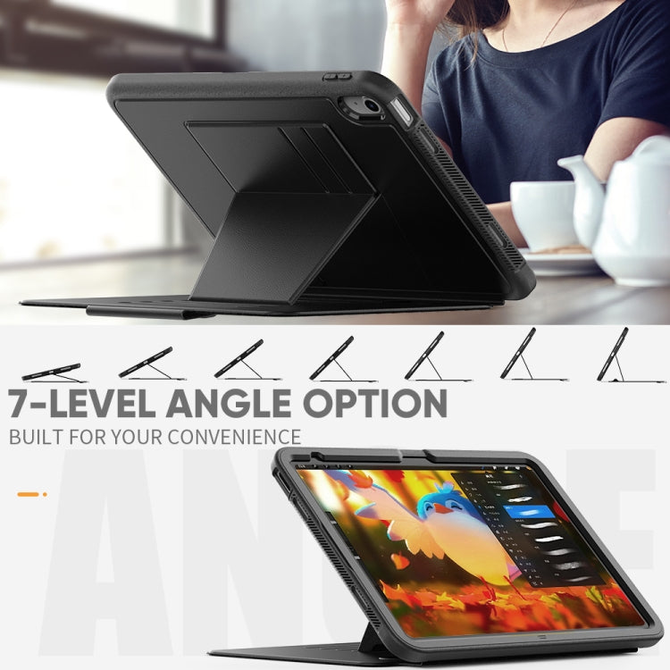 For iPad 10th Gen 10.9 2022 PC + TPU + PU Protective Tablet Case with Pen Slot / Sleep / Wake-up Function