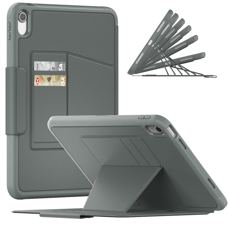 For iPad 10th Gen 10.9 2022 PC + TPU + PU Protective Tablet Case with Pen Slot / Sleep / Wake-up Function