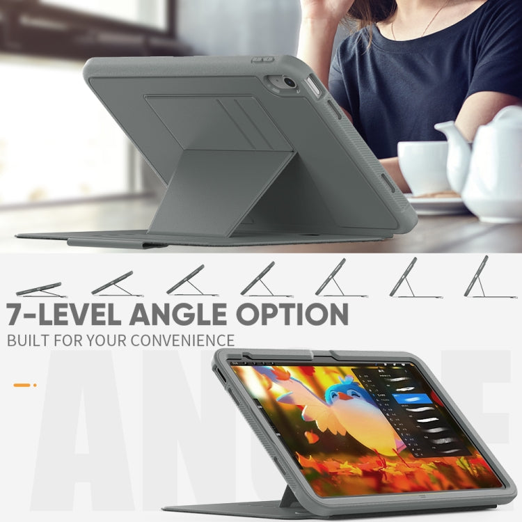 For iPad 10th Gen 10.9 2022 PC + TPU + PU Protective Tablet Case with Pen Slot / Sleep / Wake-up Function