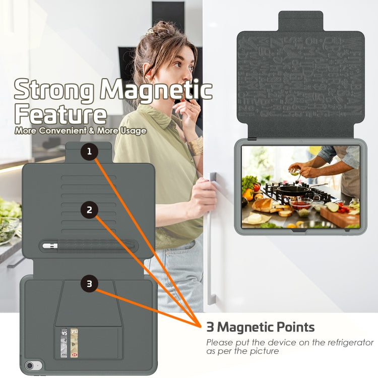 For iPad 10th Gen 10.9 2022 PC + TPU + PU Protective Tablet Case with Pen Slot / Sleep / Wake-up Function