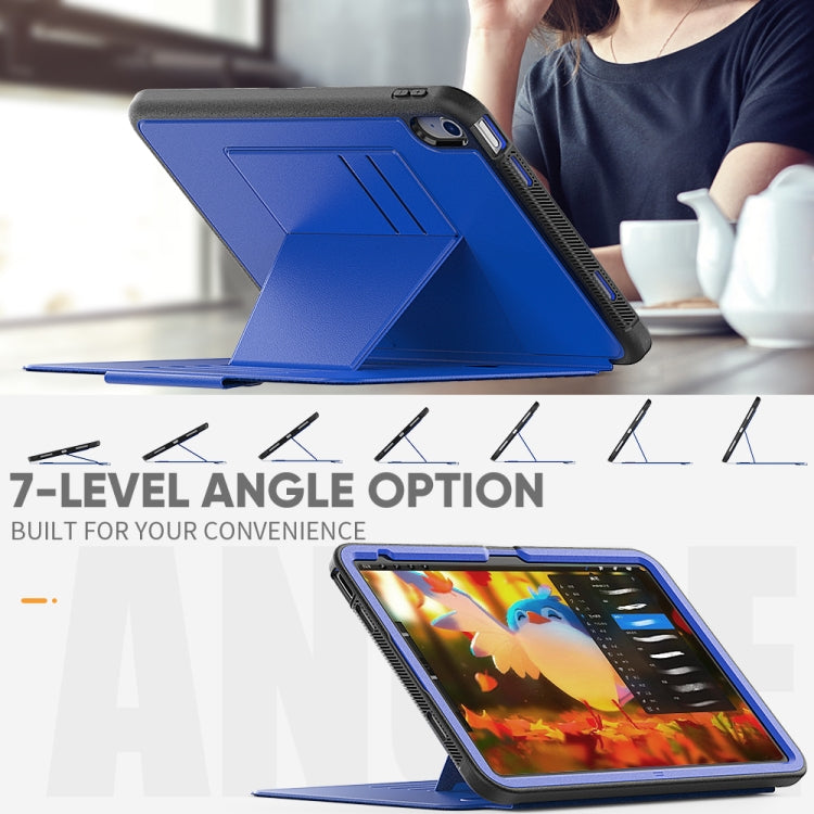 For iPad 10th Gen 10.9 2022 PC + TPU + PU Protective Tablet Case with Pen Slot / Sleep / Wake-up Function
